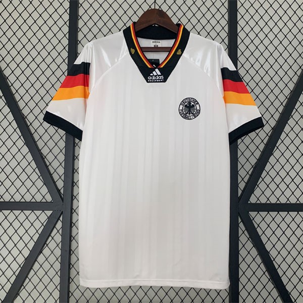 Tailandia Camiseta Alemania Replica Primera Ropa Retro 1992